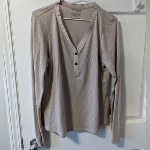 COPY - Patagonia Shroom Taupe Mainstay Henley Long-Sleeve Shirt
